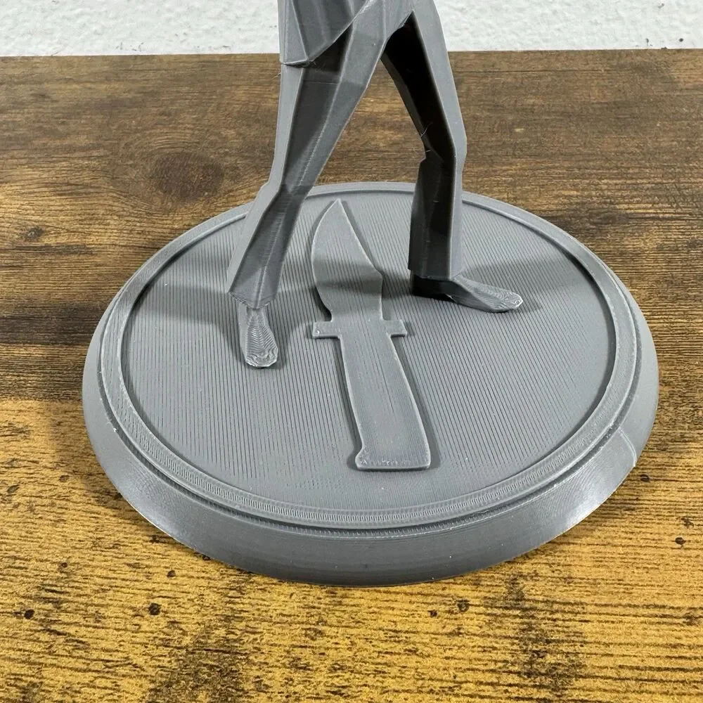 Team Fortress 2 Spy Figurine | 3D Printed Low Poly TF2 Spy Model 6in Prototype
